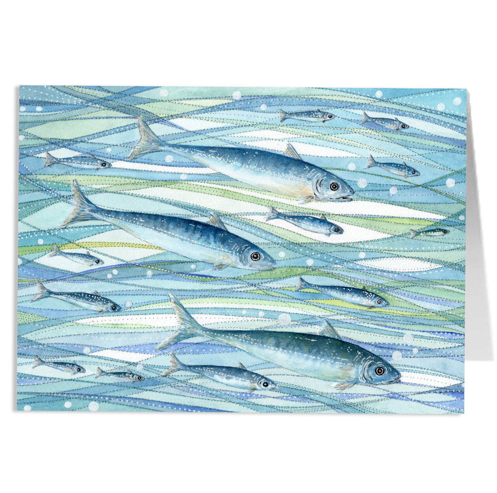 Fish Gift Bundle - Jigsaw, Tea Towel, Coaster, Notebook, Greetings Card - Save £4.50