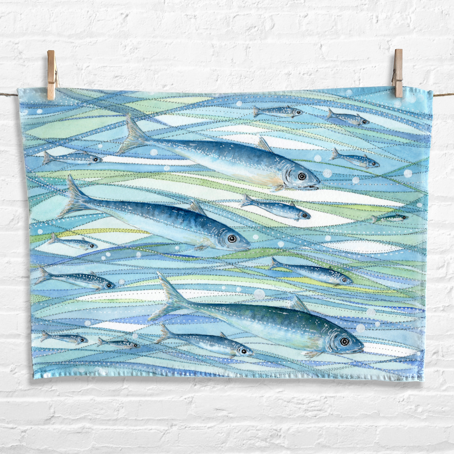 Fish Gift Bundle - Jigsaw, Tea Towel, Coaster, Notebook, Greetings Card - Save £4.50