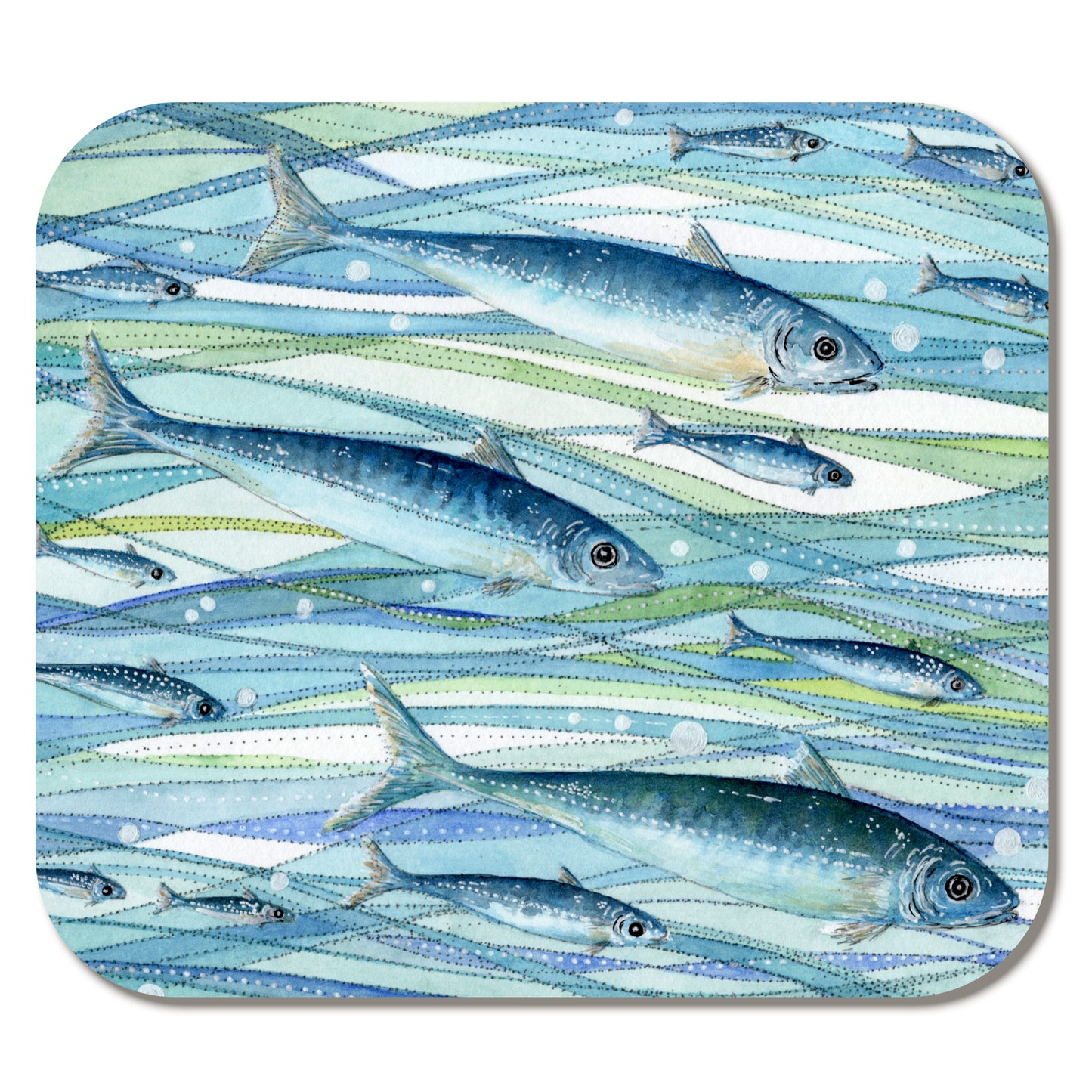 Fish Gift Bundle - Jigsaw, Tea Towel, Coaster, Notebook, Greetings Card - Save £4.50