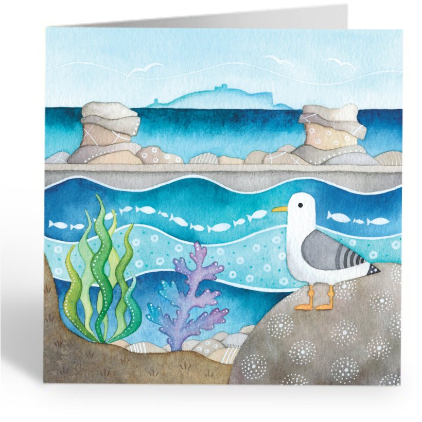 Greetings Cards (Pack of 4) - Seaside Art - Watercolour Paintings - East Neuk of Fife - East Neuk Beach Crafts