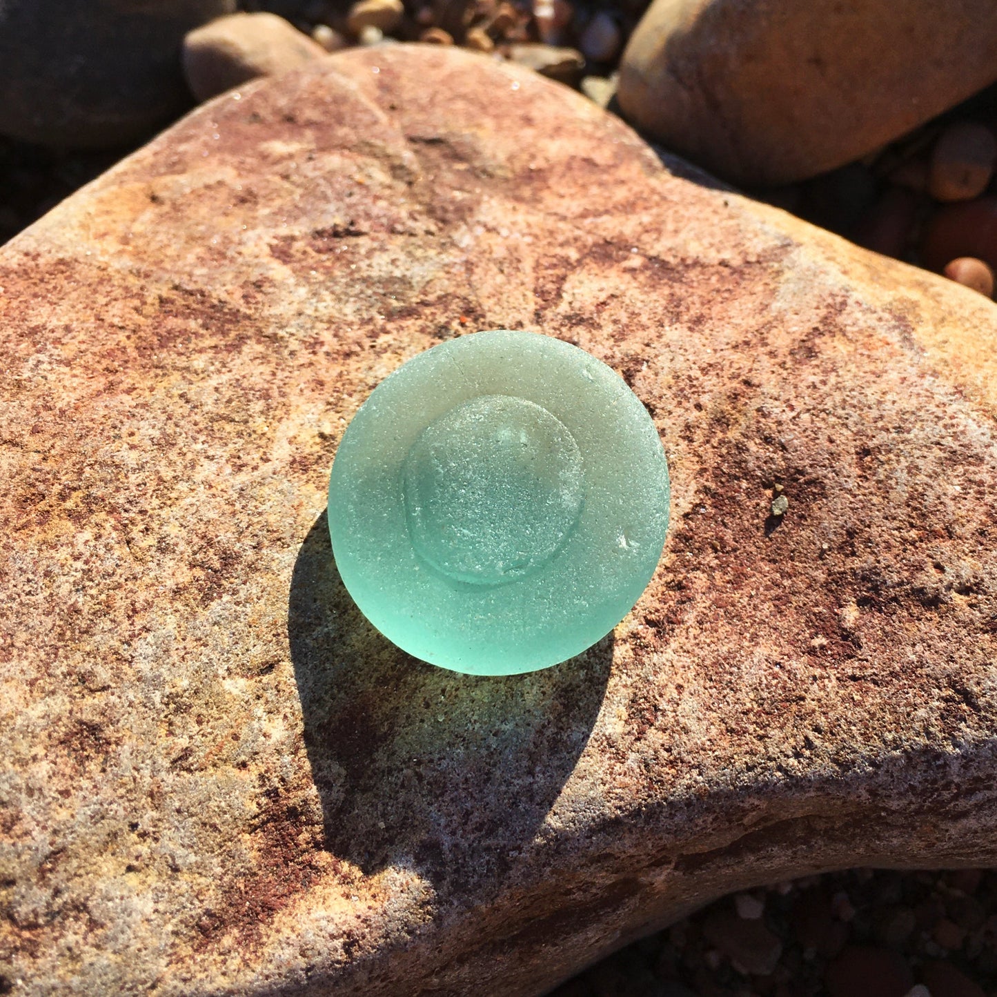 Sea Glass Necklace - Rare Bottle Stopper Top - Celtic Pendant - Scottish Silver Jewellery - East Neuk Beach Crafts